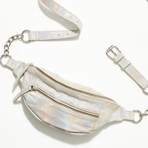 Free People Riley metallic belt bag